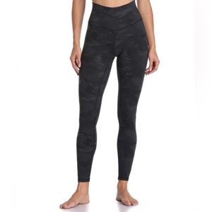 Colorfulkoala 28'' High Waisted Pattern Leggings Deep Grey Splinter Camo Size XS